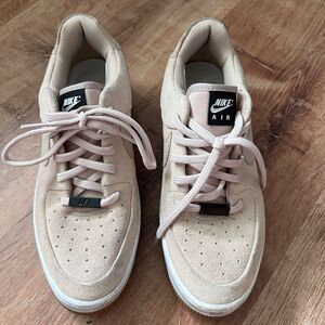 Nike‎ Air Force 1 Sage Low Particle Shoes Lift Sneakers Womens Sz 7.5 Beige Pink